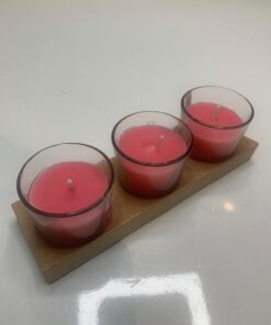 Votive Rose Fragrance Glass Candle