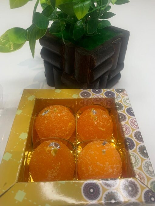 Luxury Pure Soy Wax Ladoo Candles, Set Of 4 - Image 4
