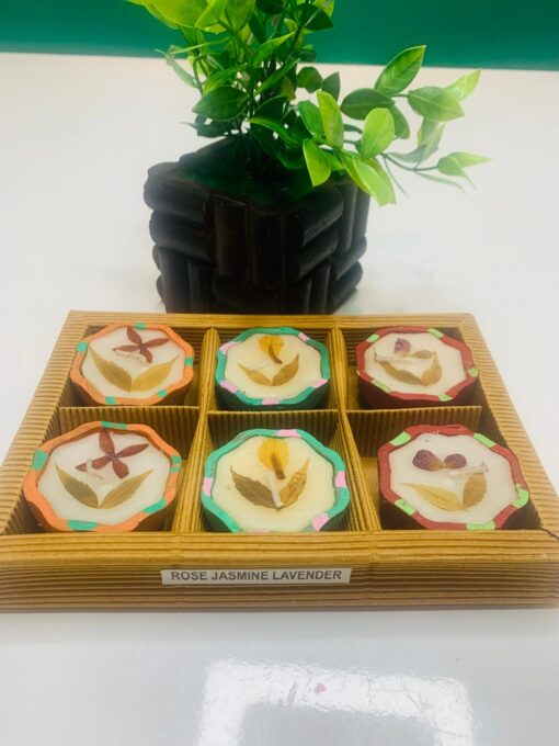 6 Diya-Shaped Scented Candles