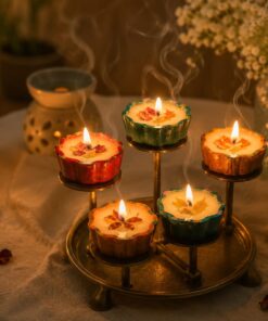 6 Diya-Shaped Scented Candles
